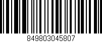 Código de barras (EAN, GTIN, SKU, ISBN): '849803045807'