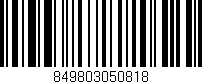 Código de barras (EAN, GTIN, SKU, ISBN): '849803050818'