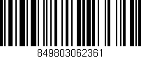 Código de barras (EAN, GTIN, SKU, ISBN): '849803062361'