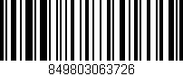 Código de barras (EAN, GTIN, SKU, ISBN): '849803063726'