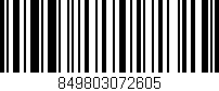 Código de barras (EAN, GTIN, SKU, ISBN): '849803072605'
