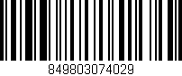 Código de barras (EAN, GTIN, SKU, ISBN): '849803074029'