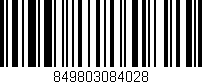 Código de barras (EAN, GTIN, SKU, ISBN): '849803084028'