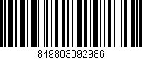 Código de barras (EAN, GTIN, SKU, ISBN): '849803092986'