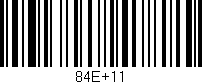 Código de barras (EAN, GTIN, SKU, ISBN): '84E+11'