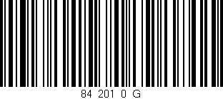 Código de barras (EAN, GTIN, SKU, ISBN): '84_201_0_G'