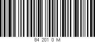 Código de barras (EAN, GTIN, SKU, ISBN): '84_201_0_M'