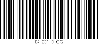 Código de barras (EAN, GTIN, SKU, ISBN): '84_231_0_GG'