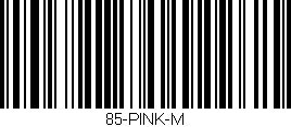 Código de barras (EAN, GTIN, SKU, ISBN): '85-PINK-M'