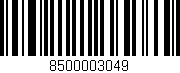 Código de barras (EAN, GTIN, SKU, ISBN): '8500003049'