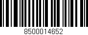 Código de barras (EAN, GTIN, SKU, ISBN): '8500014652'