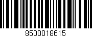 Código de barras (EAN, GTIN, SKU, ISBN): '8500018615'