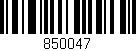 Código de barras (EAN, GTIN, SKU, ISBN): '850047'