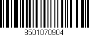 Código de barras (EAN, GTIN, SKU, ISBN): '8501070904'