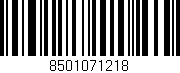 Código de barras (EAN, GTIN, SKU, ISBN): '8501071218'