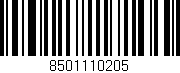 Código de barras (EAN, GTIN, SKU, ISBN): '8501110205'