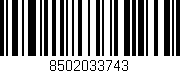 Código de barras (EAN, GTIN, SKU, ISBN): '8502033743'