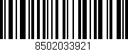 Código de barras (EAN, GTIN, SKU, ISBN): '8502033921'