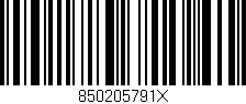 Código de barras (EAN, GTIN, SKU, ISBN): '850205791X'