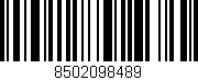 Código de barras (EAN, GTIN, SKU, ISBN): '8502098489'