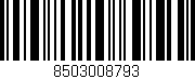 Código de barras (EAN, GTIN, SKU, ISBN): '8503008793'