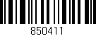 Código de barras (EAN, GTIN, SKU, ISBN): '850411'
