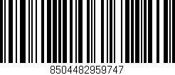 Código de barras (EAN, GTIN, SKU, ISBN): '8504482959747'