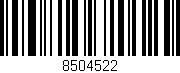 Código de barras (EAN, GTIN, SKU, ISBN): '8504522'