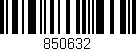 Código de barras (EAN, GTIN, SKU, ISBN): '850632'