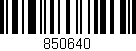 Código de barras (EAN, GTIN, SKU, ISBN): '850640'