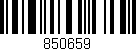 Código de barras (EAN, GTIN, SKU, ISBN): '850659'
