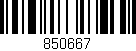 Código de barras (EAN, GTIN, SKU, ISBN): '850667'