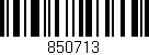 Código de barras (EAN, GTIN, SKU, ISBN): '850713'