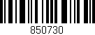 Código de barras (EAN, GTIN, SKU, ISBN): '850730'