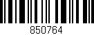 Código de barras (EAN, GTIN, SKU, ISBN): '850764'