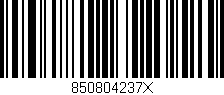 Código de barras (EAN, GTIN, SKU, ISBN): '850804237X'