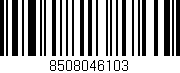 Código de barras (EAN, GTIN, SKU, ISBN): '8508046103'