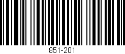 Código de barras (EAN, GTIN, SKU, ISBN): '851-201'