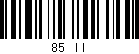 Código de barras (EAN, GTIN, SKU, ISBN): '85111'
