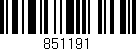 Código de barras (EAN, GTIN, SKU, ISBN): '851191'