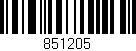 Código de barras (EAN, GTIN, SKU, ISBN): '851205'