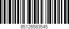 Código de barras (EAN, GTIN, SKU, ISBN): '85126583545'