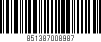 Código de barras (EAN, GTIN, SKU, ISBN): '851387008987'