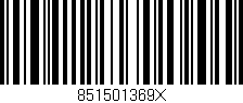 Código de barras (EAN, GTIN, SKU, ISBN): '851501369X'
