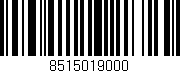 Código de barras (EAN, GTIN, SKU, ISBN): '8515019000'