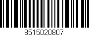 Código de barras (EAN, GTIN, SKU, ISBN): '8515020807'