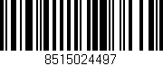 Código de barras (EAN, GTIN, SKU, ISBN): '8515024497'