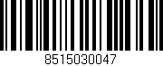 Código de barras (EAN, GTIN, SKU, ISBN): '8515030047'