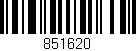 Código de barras (EAN, GTIN, SKU, ISBN): '851620'