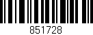 Código de barras (EAN, GTIN, SKU, ISBN): '851728'
